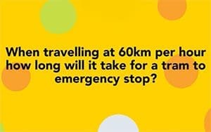 Emergency Stop On A Tram